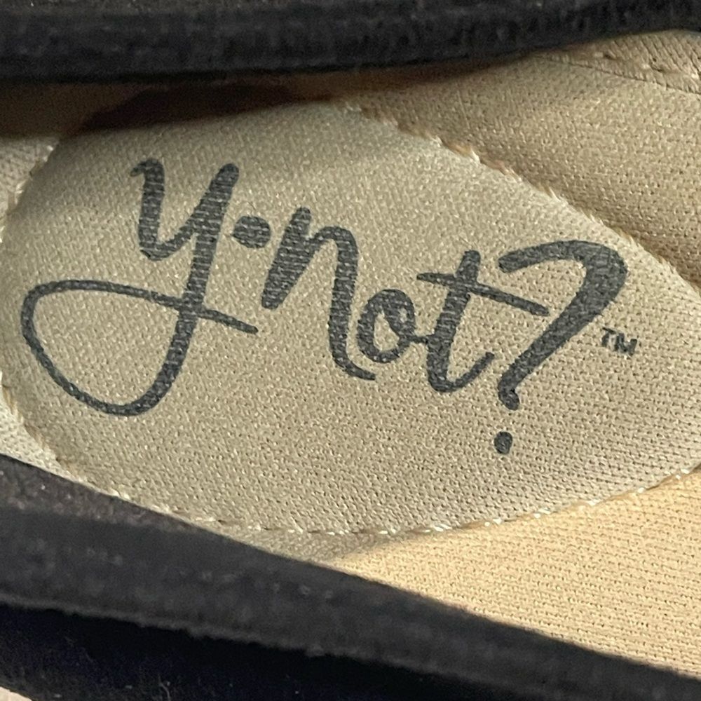 Y-Not? Quilted Black Flats with Rhinestone Detail | Size 10 - Picture 7 of 8